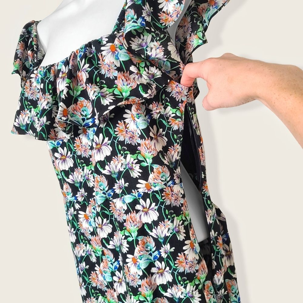 Sam Edelman | NWOT Ruffled Flutter Sleeve Floral Garden Jumpsuit | 2 - Picture 10 of 15